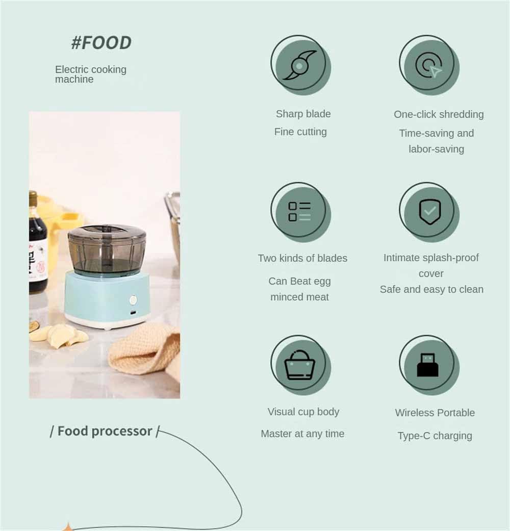 Food Processor Electric Multi- Functional Cooking Machine